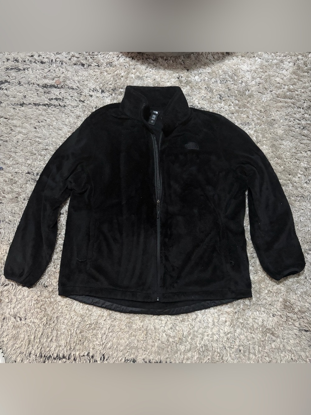 The North Face women’s osito Black Full-Zip Fleece Jacket size XXxl 3xl